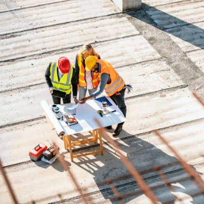 Construction surveys helping teams verify site plans before building begins