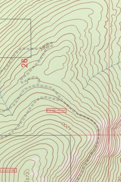 Topographic map contour lines survey - ALTA SURVEY Chicago A topographic map created from a UAV survey, showing detailed contour lines and site data used for faster planning and decision-making